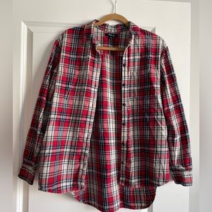 Madewell flannel button down shirt — size S